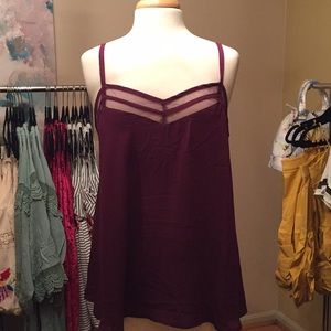 Maroon tank top
